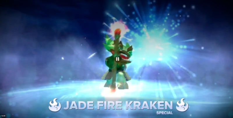 Skylanders Swap Force Jade Fire Kraken - BOXED RARE VARIANT Carousel 2