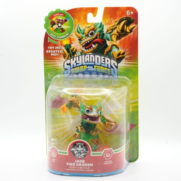 Skylanders Swap Force Jade Fire Kraken - BOXED RARE VARIANT Carousel 1