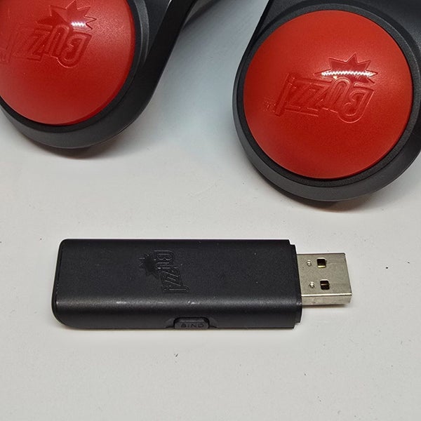 PlayStation Buzz Wireless Controllers Set with USB Dongle & Storage Bag - Tested Carousel 2