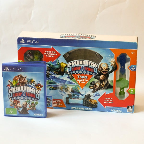 Skylanders PS4 Trap Team Game Starter Set NIB BOXED Portal, Game, Trap Tray RARE Carousel 1