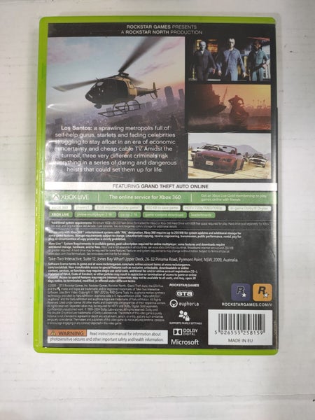 GRAND THEFT AUTO V XBOX 360 GAME #B13199019-5 Carousel 2