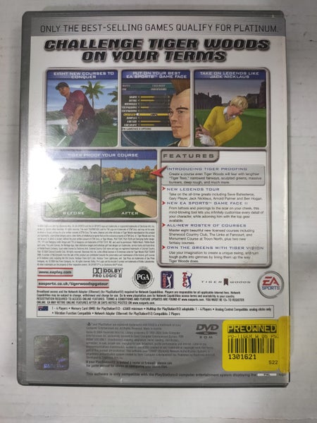 Tiger Woods PGA Tour 2005 PS2 Game PAL EA Sports #B13201255-10 Carousel 2
