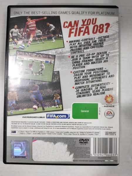 FIFA 08 PS2 GAME PAL EA SPORTS Platinum #B13201255-11 Carousel 2