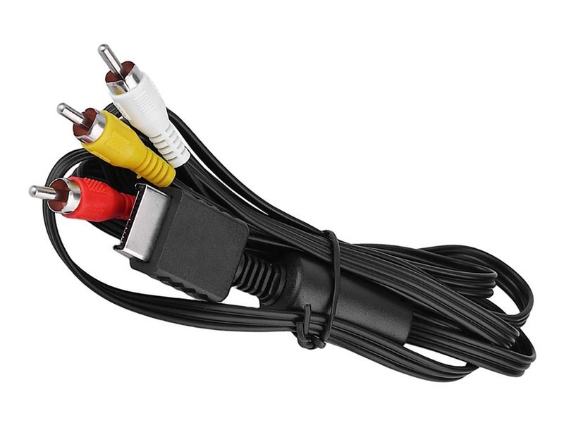 Sony PlayStation 1 2 3 PS1 PS2 PS3 TV Audio Video AV cable cord Hookup lead Carousel 1