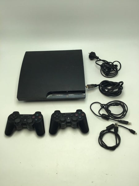 * 160GB Slim PS3 Console w/ 2 Controllers & Cables! * Carousel 1