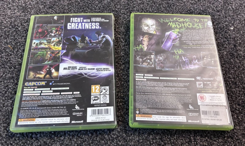$1 Reserve Xbox 360 Game Bundle Batman Arkham Asylum + Marvel vs Capcom 3 #13 Carousel 2