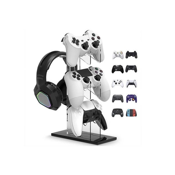 Game Controller Enhance Gaming with 3 Tier Controller Holder & Headset Stand fo Carousel 1