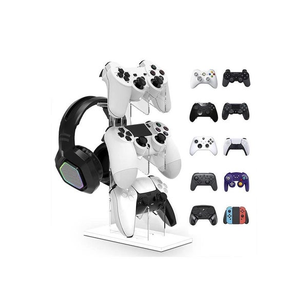 Game Controller Enhance Gaming with 3 Tier Controller Holder & Headset Stand fo Carousel 2
