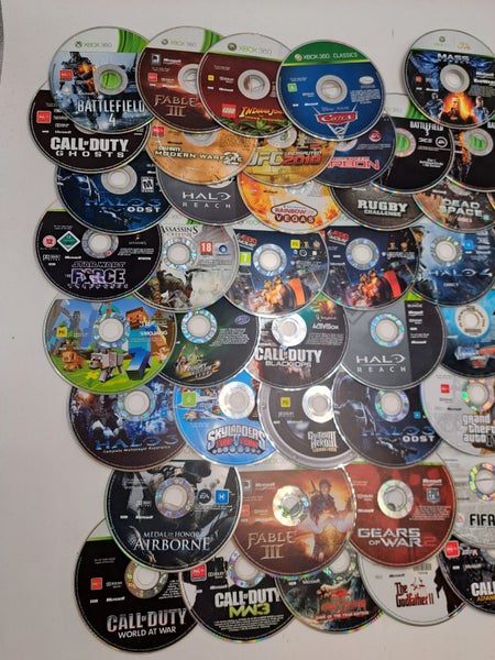 * HUGE BULK Xbox 360 91x Game Discs Lot! * Carousel 2