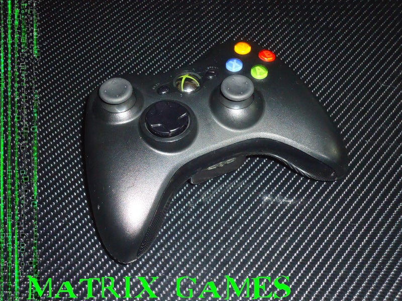 Official Microsoft Xbox 360 Wireless Controller - (Black on Black)... Carousel 1