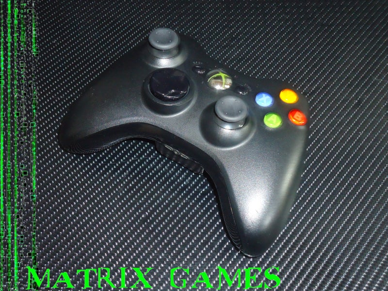 Official Microsoft Xbox 360 Wireless Controller - (Black on Black)... Carousel 2