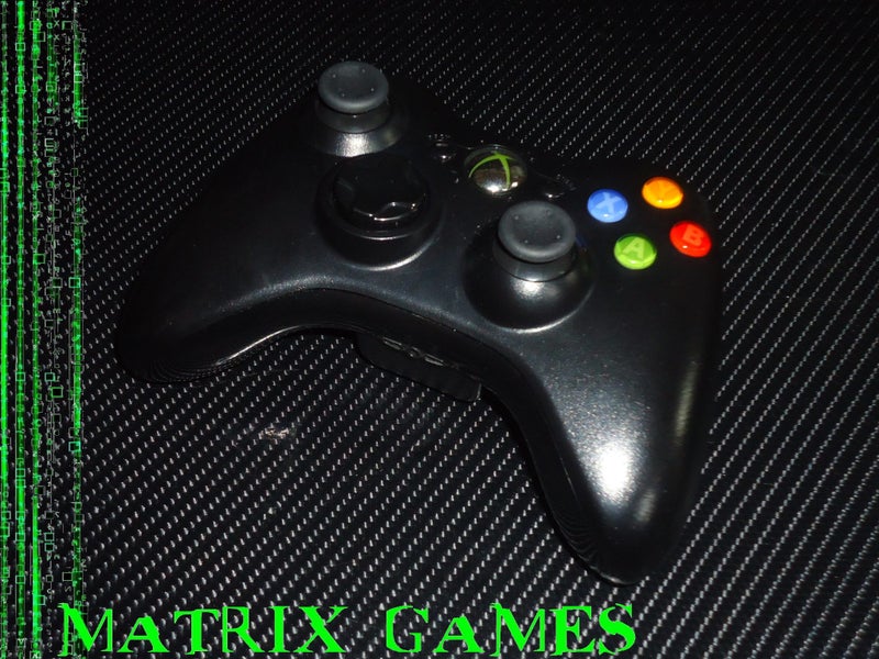 Official Microsoft Xbox 360 Wireless Controller - (Black on Black)... Carousel 1