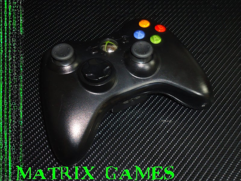Official Microsoft Xbox 360 Wireless Controller - (Black on Black)... Carousel 2