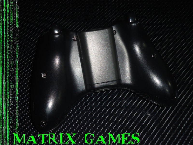 Official Microsoft Xbox 360 Wireless Controller - (Black on Black)... Carousel 5