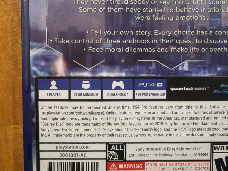 Detroit: Become Human - PS4 Game - VG Condition Carousel 4
