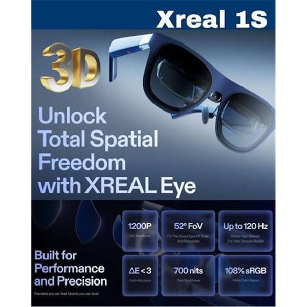 Xreal 1S AR Glasses With Xreal Eye Combo-Upgrade 1S Glsses to 6 Dof 52 Degree Carousel 2