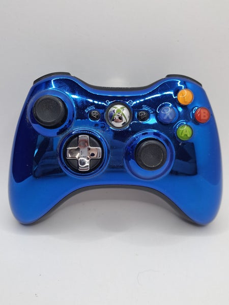 * Genuine OEM Blue Chrome Xbox 360 Controller * Carousel 1
