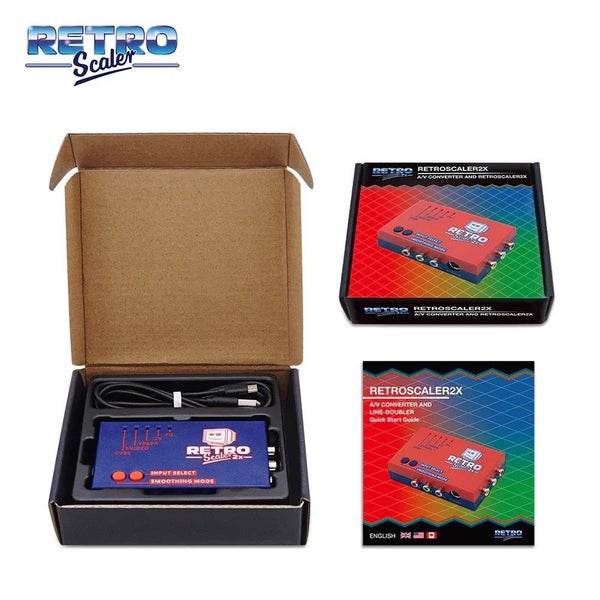 RetroScaler XLL-2X - 2x AV to HDMI Converter - Line-double Retro Console - Blue Carousel 1