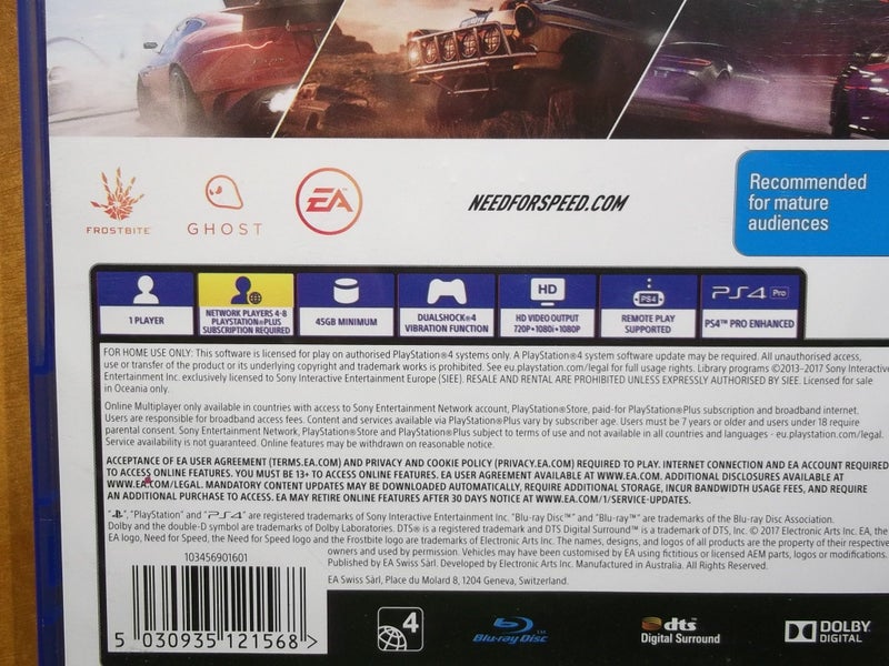 Need for Speed Payback - PS4 Game - VG Condition Carousel 4