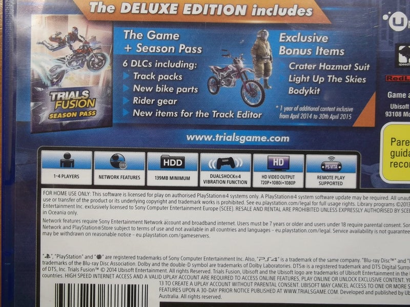 Trials Fusion - PS4 Game - Excellent Condition Carousel 5