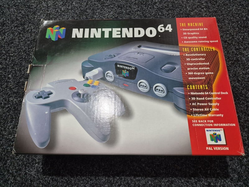 Nintendo 64 Console + Controllers + Cables (Boxed) Carousel 1