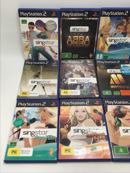 * AWESOME PS2 Singstar Lot! 12x Games & Microphone Set Bundle! * Carousel 2