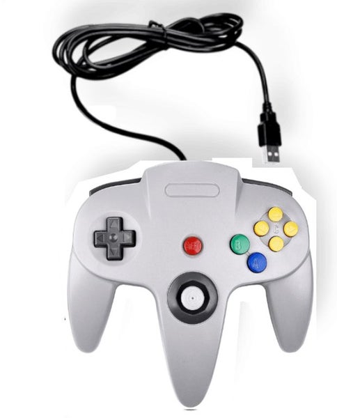 USB N64-Style Controller (PC / Retro Emulation) GREY - NEW Carousel 1