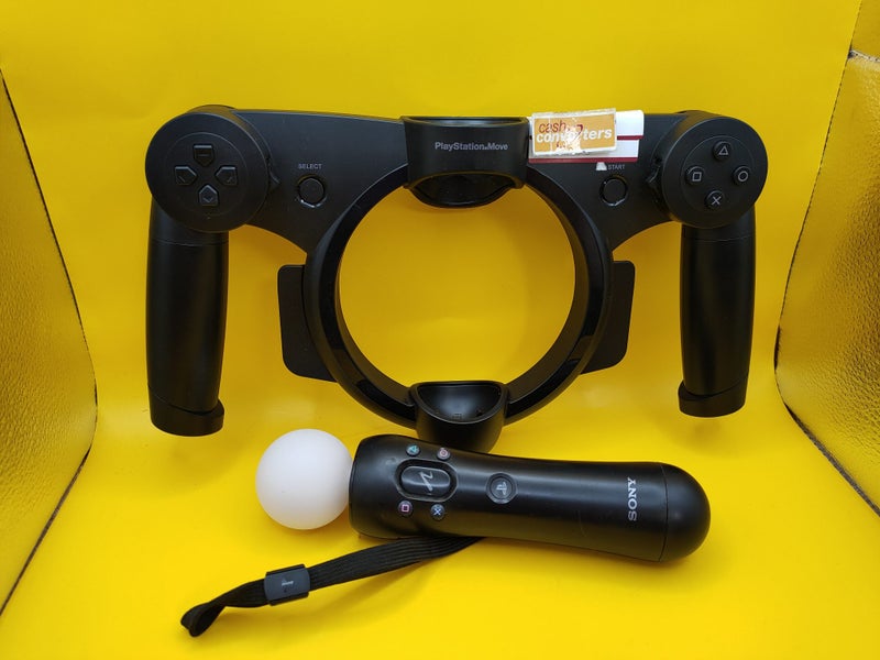 SONY PS3 MOVE CONTROLLER WITH RACING WHEEL KIT CECHZCM1E #B13200562-2 Carousel 3