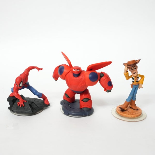 Disney Infinity 3 X Characters Bulk Bundle deal Baymax Spiderman Woody Carousel 1