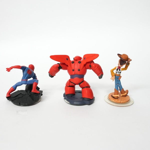 Disney Infinity 3 X Characters Bulk Bundle deal Baymax Spiderman Woody Carousel 2