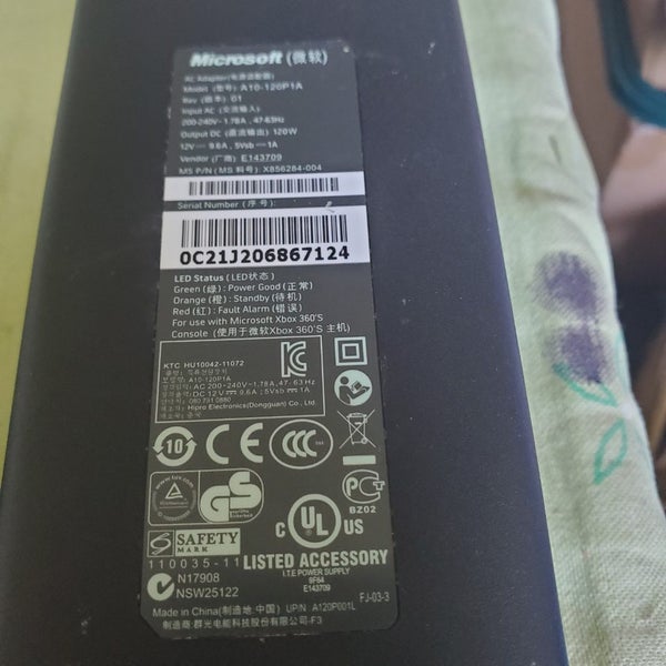 OFFICAL MICROSOFT X-BOX 360S POWER SUPPLY Carousel 3