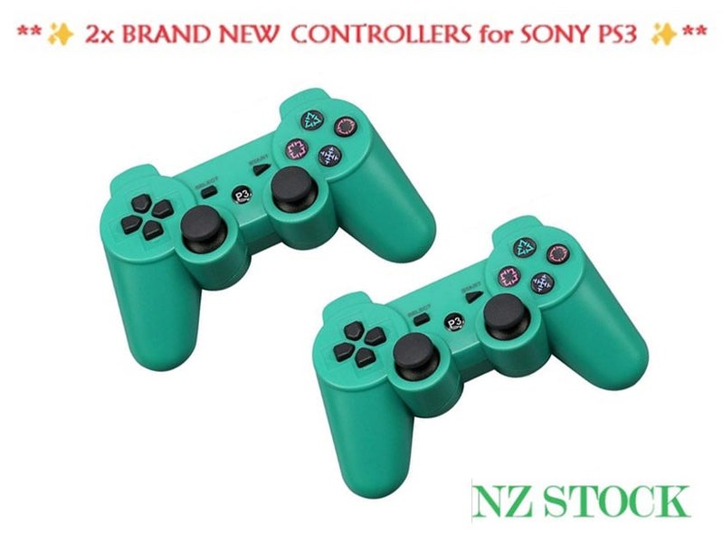 NEW NEW Universal PS3 Controller - NEW *2-Pack - GREEN IN NZ STOCK* Carousel 1