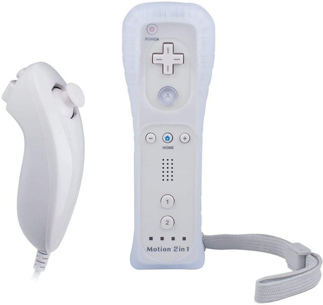 Wii Remote Controller Replaceable Remote Game Controller with Nunchuck Joystick Carousel 7