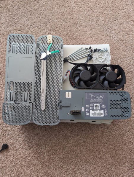 Xbox 360 Case, Chrome DVD Bezel, HD AV Cable & Parts Carousel 1