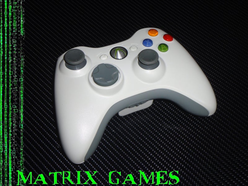 Official Microsoft Xbox 360 Wireless Controller - (White on Grey)... Carousel 1