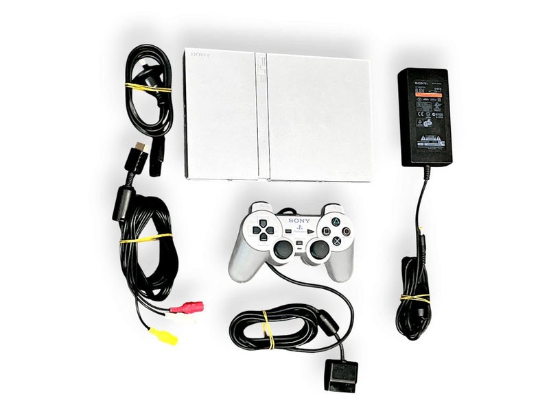 PS2 Slim SILVER Console + Genuine Controller Carousel 2