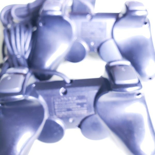 2 x GENUINE SONY PLAYSTATION 2 WIRED DUAL SHOCK CONTROLLERS Carousel 3