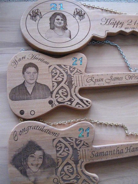 21st KEYS SOLID MACROCARPA DESIGNER KEYS PERSONALISED Carousel 18