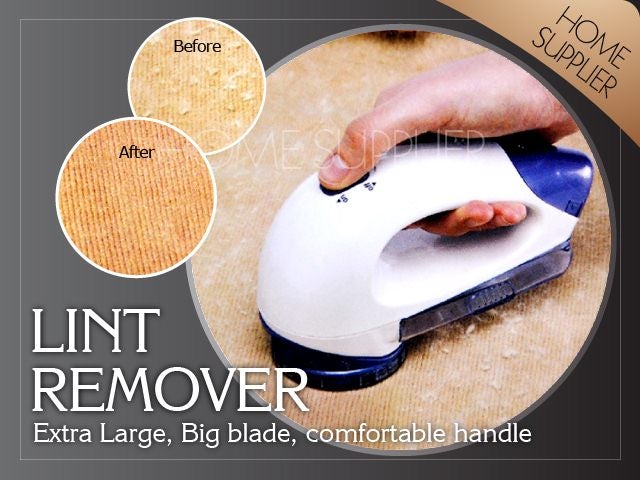 Fuzz Away Large Clothes Shaver Lint Remover + Batteries Carousel 1