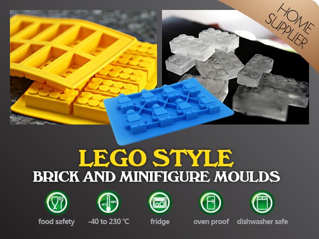 Lego like brick AND minifigure moulds - 2 moulds Carousel 1