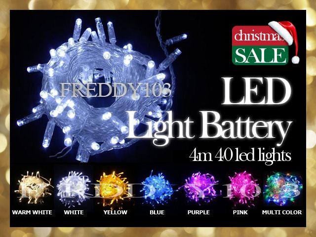 LED Lights Battery Operate 40 LED 4m 'Multi Color' Carousel 1