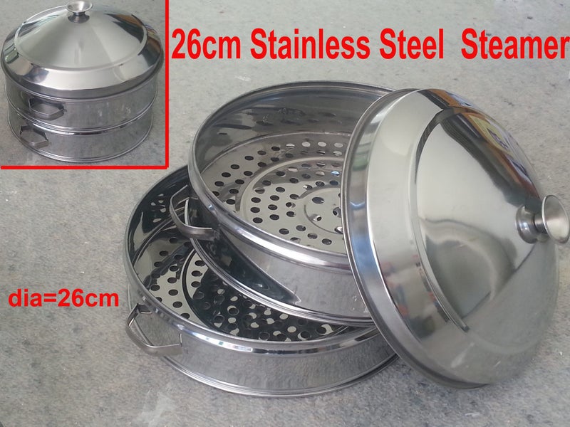 Steamer s/s 26cm (L) Steamer Cooker Pot Brand New Carousel 1