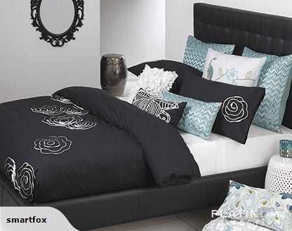 Duvet Quilt Cover Set Chelsea Black Sale Trade Me