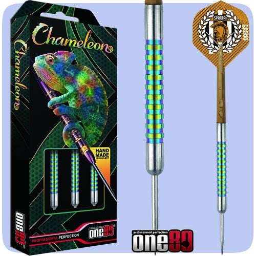 One80 Chameleon Jade Tungsten Darts -Hand Made Barrels - 22g - In New Zealand Carousel 1