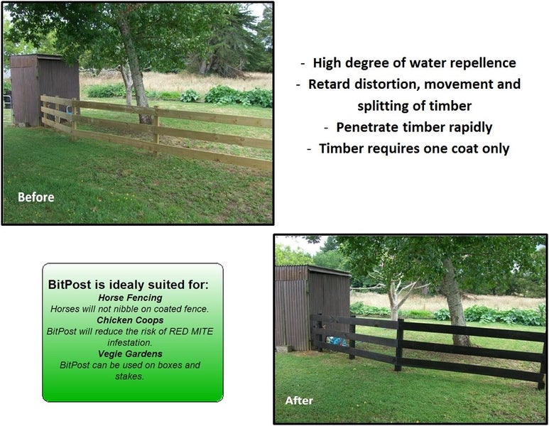 BitPost - 100L - Black Fence/Wood Stain & Preserver Carousel 2