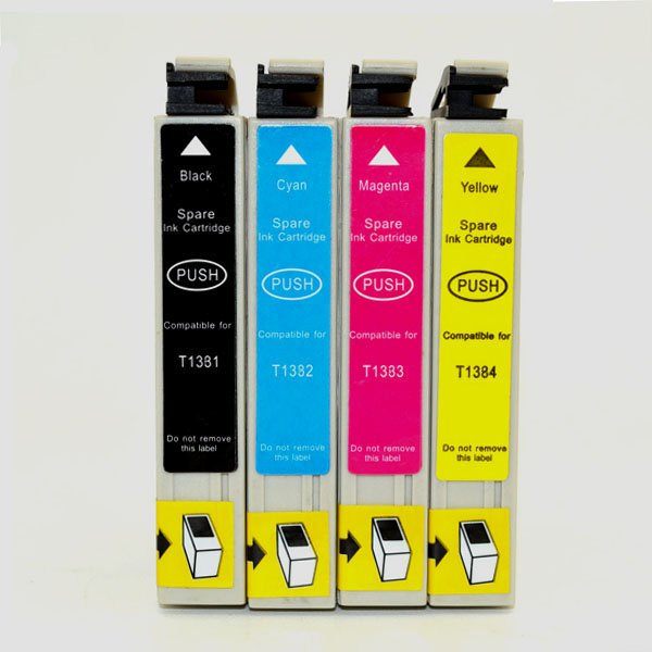 EPSON 138 Compatible Ink Cartridge HighYield Ink BK/C/M/Y Carousel 1