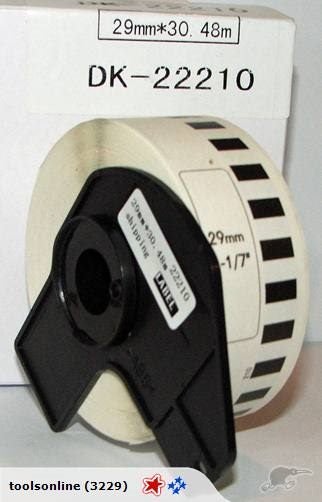 Brother Compatible Continuous Length Tape Label DK-22210 Carousel 1