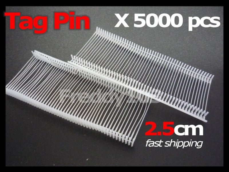 5000 pcs Plastic Tag Pins for Tag Guns, 2.5cm Carousel 1