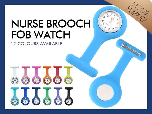 Nurse Brooch / Fob Watch, 12 Colours629538077149461117