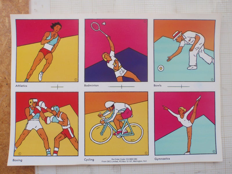 Sports Stickers (Commonwealth Games?) Carousel 1